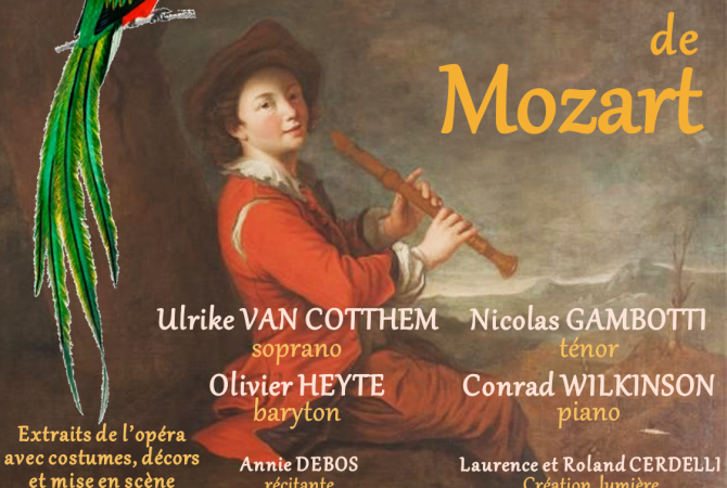 Soirée Opéra avec les plus beaux extraits de la Flûte Enchantée de MOZART, Dimanche 16 août 2020 à 21h15