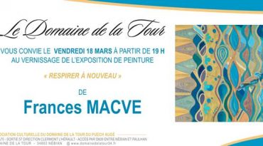 Vernissage le vendredi 18 mars 2022 à 19h, Frances Macve